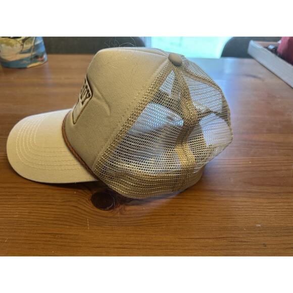 Anthropologie Baseball Hat Cowboy Trucker Hat Snapback New With Tags Crème - Picture 2 of 7